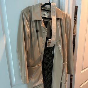 Fendi trench rain coat.
